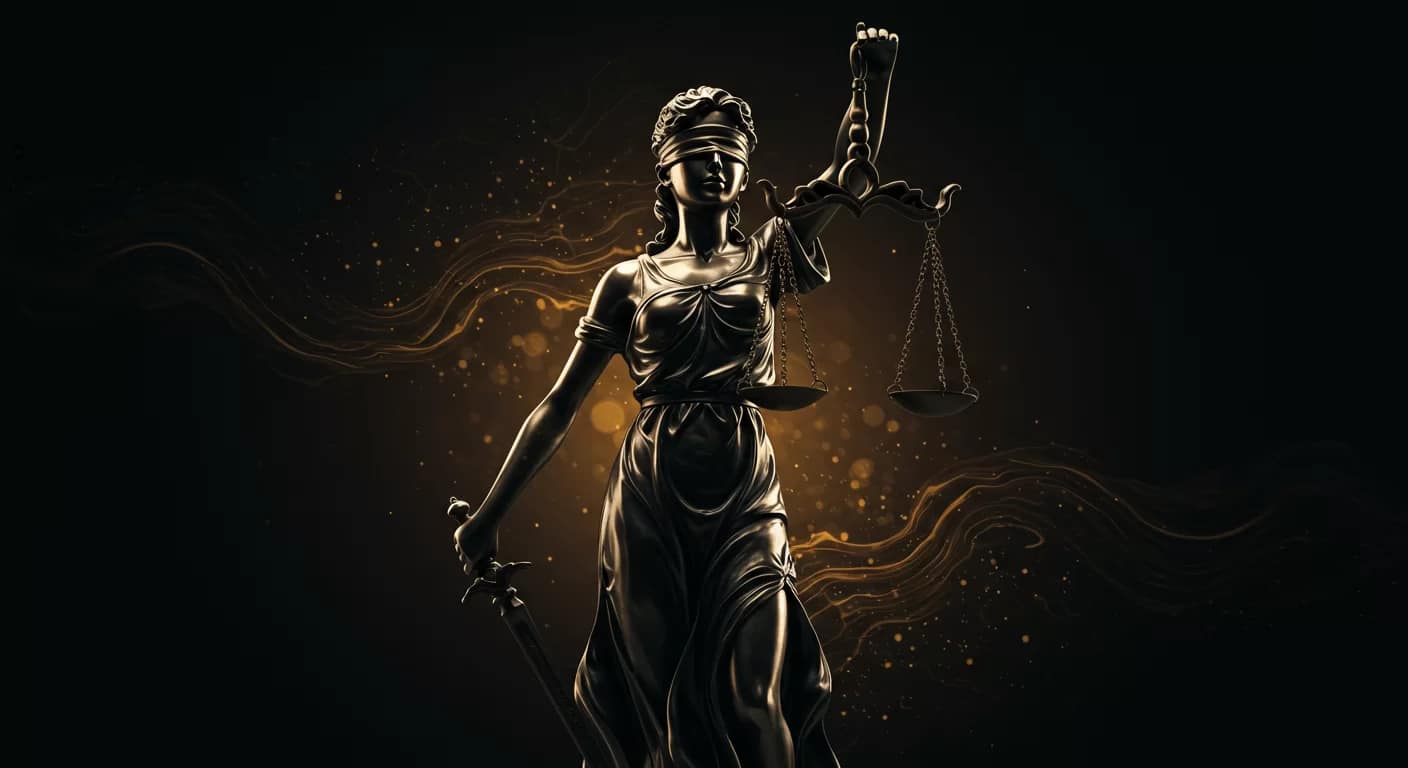 Foto da Dama da Justiça como Anthropic investiga Claude em um artigo de pesquisa sobre os valores dos modelos de IA e como eles julgam quando envolvem princípios humanos e ética complexos.