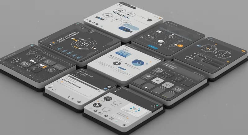 Interface de notebook digital organizada com seções temáticas, demonstrando gestão eficaz de conteúdo e precisão nas respostas da IA.