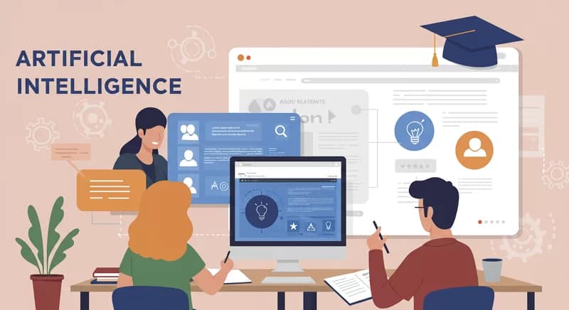 Ambiente virtual de sala de aula da OpenAI Academy com cursos de inteligência artificial gratuitos e módulos didáticos acessíveis para iniciantes.